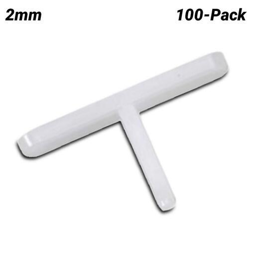 DTA SLT-100 100-Pack 2mm T-Shape Tile Spacers