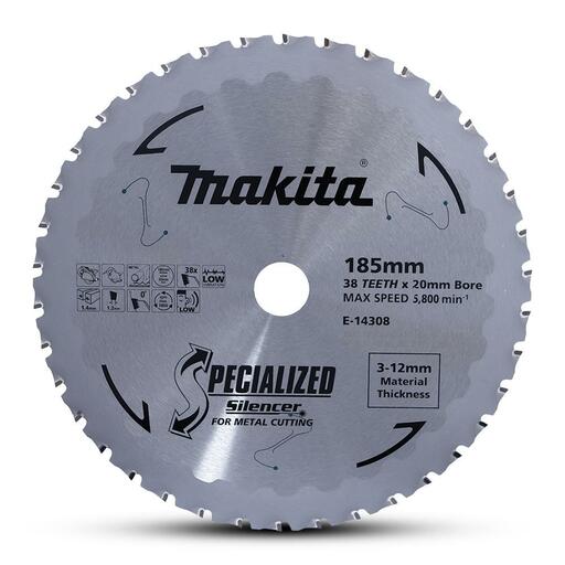 Makita E-14308 185mm 38T Metal TCT Saw Blade
