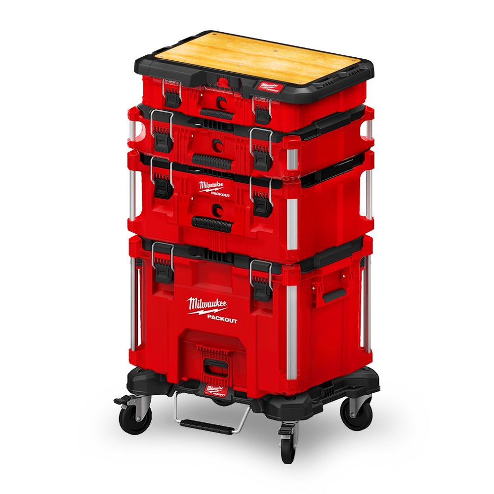 Milwaukee 48228488 + 48228430 + 48228424 + 48228425 + 48228429 + 48228410 PACKOUT 6pce Storage System – image 1