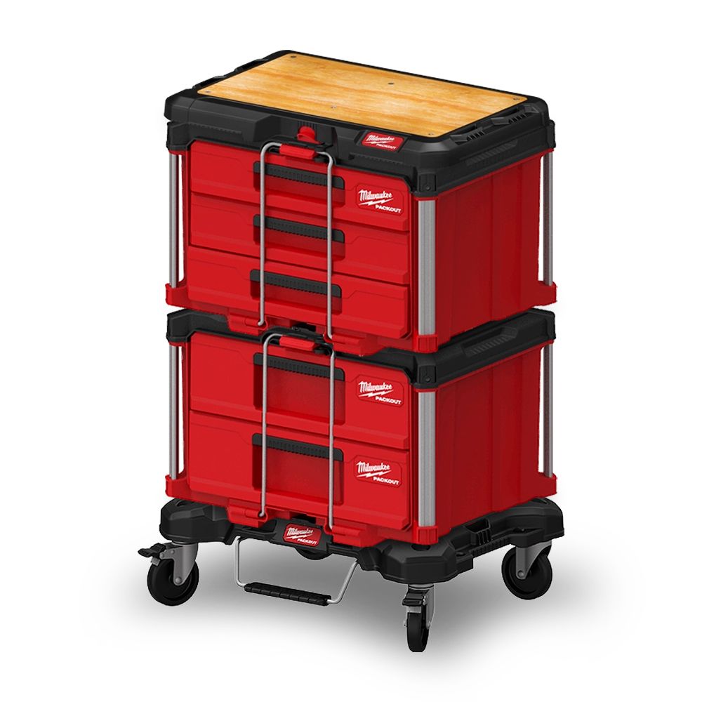 Milwaukee 48228488 + 48228442 + 48228443 + 48228410 PACKOUT 4pce Storage System – image 1