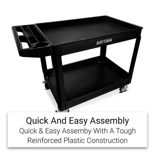 Daytona D3SUC Heavy Duty 2 Shelf Utility Cart – image 4
