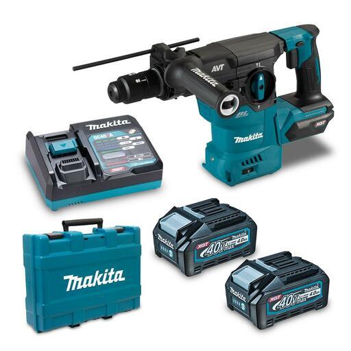 Makita HR009GM201 4.0Ah 40V Max XGT Li-ion Cordless Brushless 30mm SDS Plus Rotary Hammer with Quick Change Chuck Combo Kit