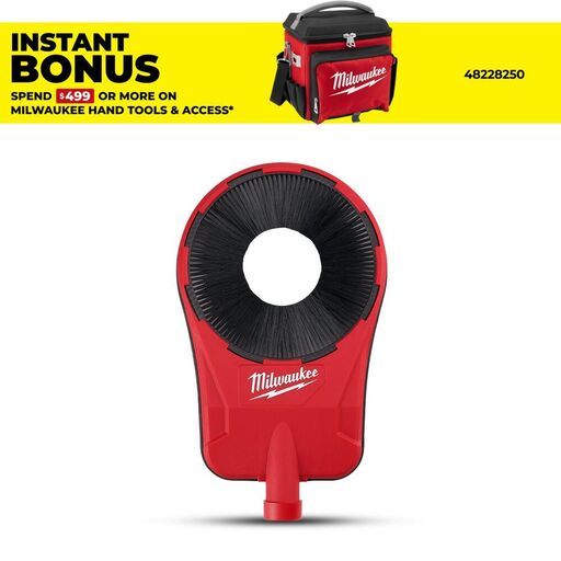 Milwaukee 5319-DE Core Drill Silica Dust Extraction Attachment Suits SDS Max / SDS Plus Rotary Hammers
