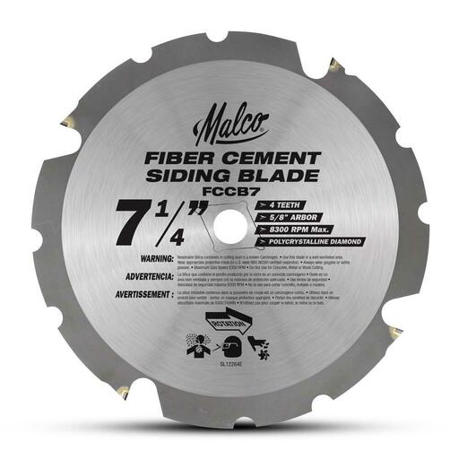 Malco FCCB1EV (HTM-FCCB1EV) 184mm 4T Fibre Cement Circular Saw Blade – image 2