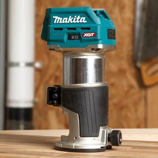 Makita RT001GZ03 40V MAX Li-ion XGT Cordless Brushless Laminate Trimmer Router with Base Attachments - Skin Only – image 3