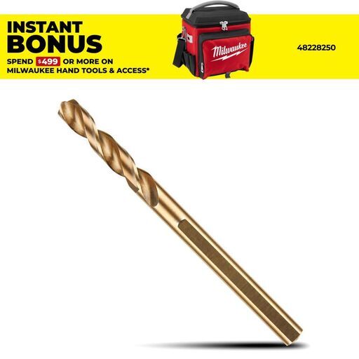 Milwaukee 49567100 1/4" x 89mm (3-1/2") HOLE DOZER Carbide Teeth Hole Saw Colbalt Pilot Bit