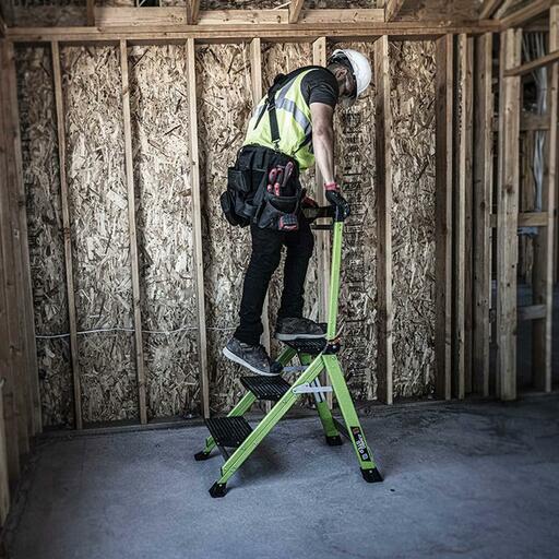 Little Giant Ladder Systems 11933 660mm 150kg Fibreglass 3-Step Ladder Stool with Handrail – image 5