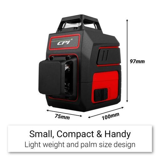 CPI MINI3D 3.7V 3.6Ah 360º Auto Levelling 3D Sensor Li-ion Green Beam Line Laser Kit – image 2