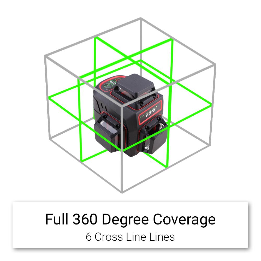 CPI MINI3D 3.7V 3.6Ah 360º Auto Levelling 3D Sensor LiIon Green Beam