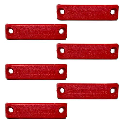 StealthMounts BB-RED-6 6-Pack Universal Bench Belt Mount - Red – image 4