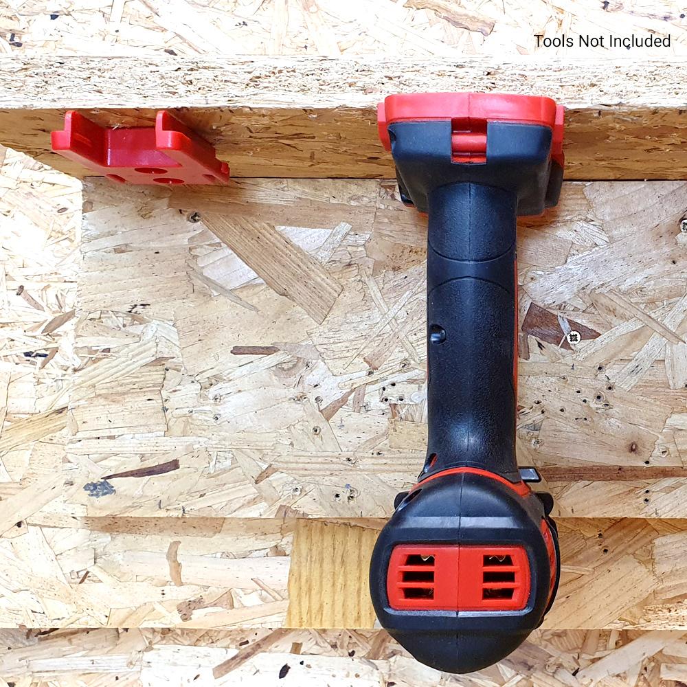 StealthMounts TM-MW18-RED-4 M18 Milwaukee 4-Pack Red Tool Storage Mounts – image 5