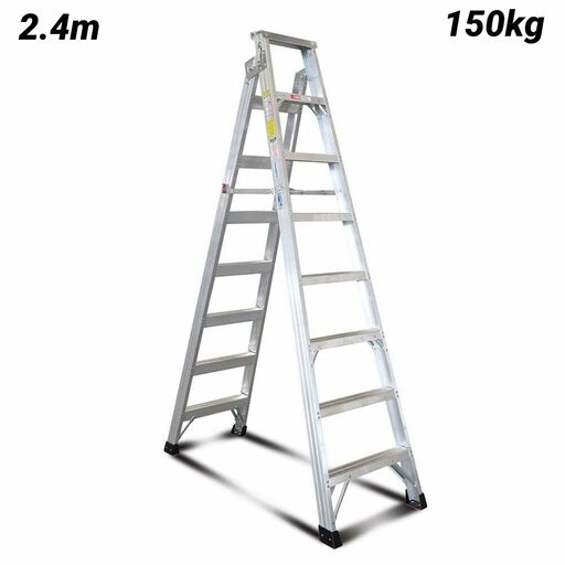 Climbrite CDAL7S 2.4m 7-Step Dual Purpose Aluminium Ladder