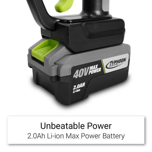 Typhoon TCPW40V 40V Max Power 2.0Ah Li-ion Cordless Pressure Washer Combo Kit – image 3