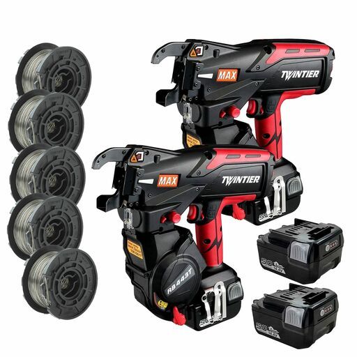 MAX RB443T-40PCK 14.4V 5.0Ah Li-ion Twin Tier Cordless Rebar Tying Tool Combo Kit With 40 x 30-Pack 2 x 1mm Tie Wire Coils – image 3