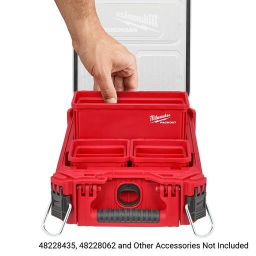 Milwaukee 48228063 PACKOUT™ 2pce Large Bin Set with Removable Interior Tray & Dividers – image 3
