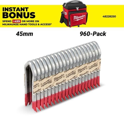 Milwaukee MPU134960 960-Pack 45mm 9GA/4mm Fencing Staples