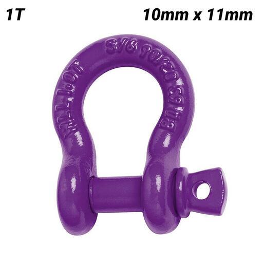 Beaver 242310M 10mm x 11mm Violet Screw Pin Bow Shackles
