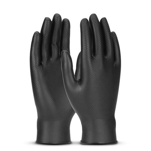 Pro Choice GNSBDN 50-Pack Grippaz Skins Tear Resistant Black Gloves