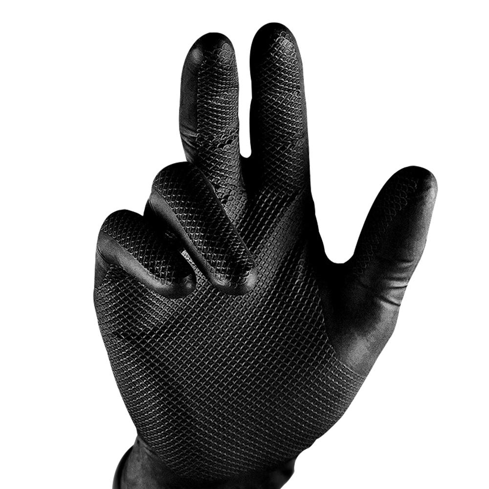 Pro Choice GNSBDN 50-Pack Grippaz Skins Tear Resistant Black Gloves – image 2