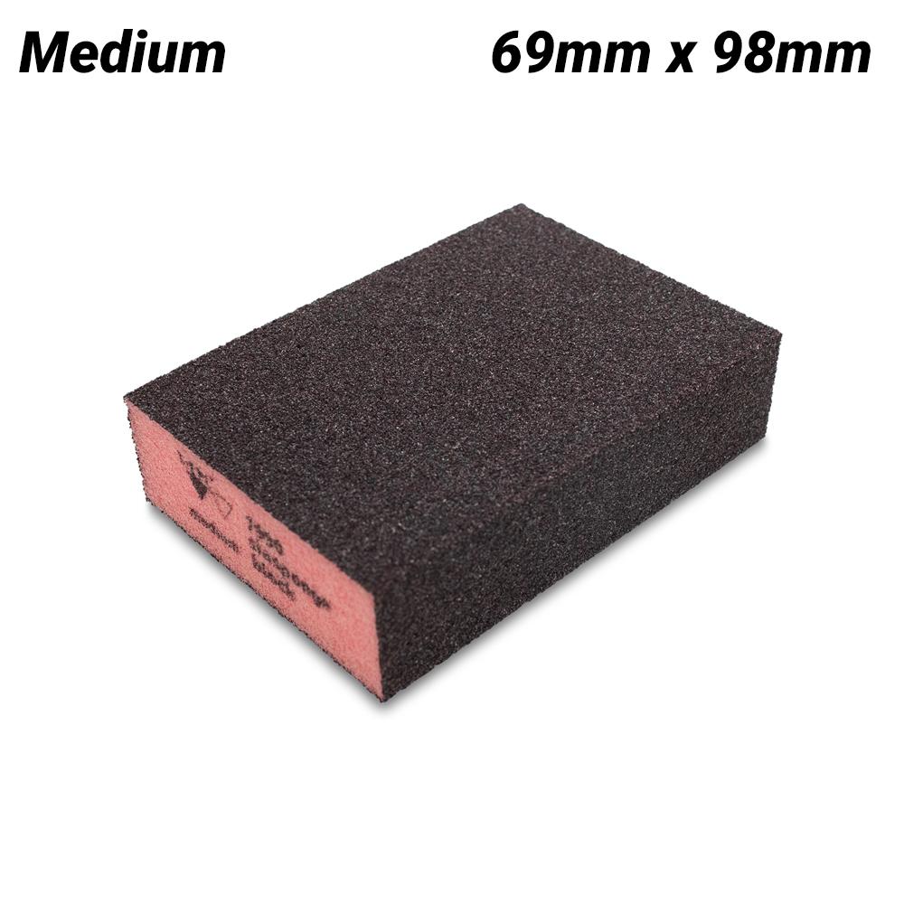 Sia Abrasives F03E00R8G5 10-Pack 69mm x 98mm Medium Foam Sanding Block – image 3