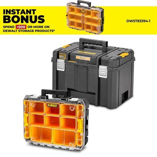 DeWalt DWST83520-1 2pce TSTAK Deep Box Organiser Set