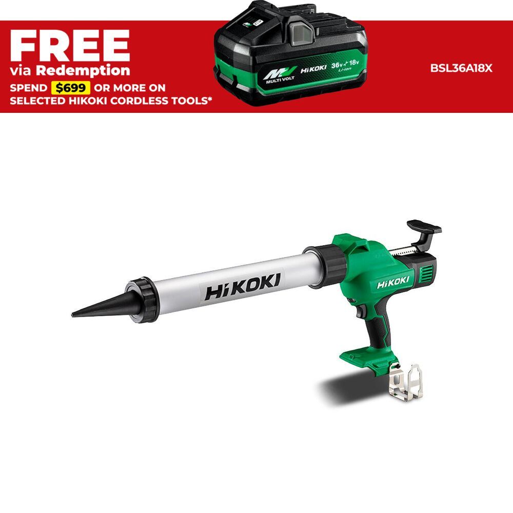 HiKOKI AC18DA(H5Z) 18V Li-ion Cordless 600ml Caulking Gun - Skin Only – image 1