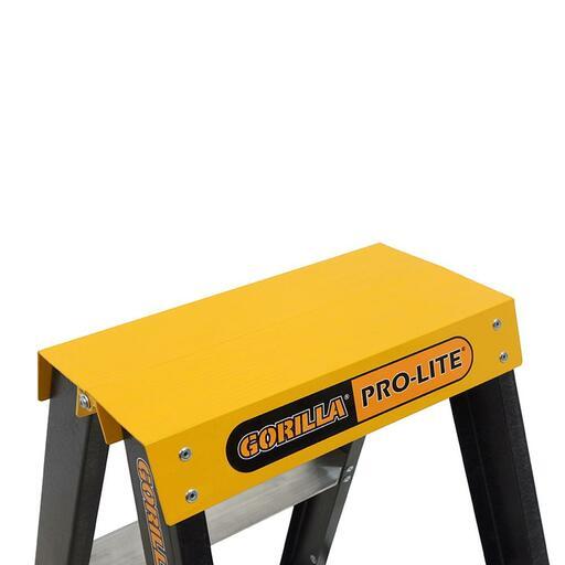 Gorilla FSM004-PRO PRO-LITE 1.15m 150kg 4-Step Fibreglass Industrial Double Sided Step Ladder – image 2
