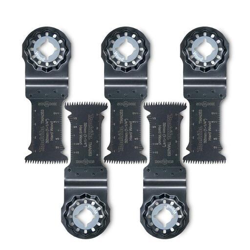 Makita B-64870-5 5-Pack 32mm x 50mm Starlock Multi Tool Plunge Cut Blades – image 2