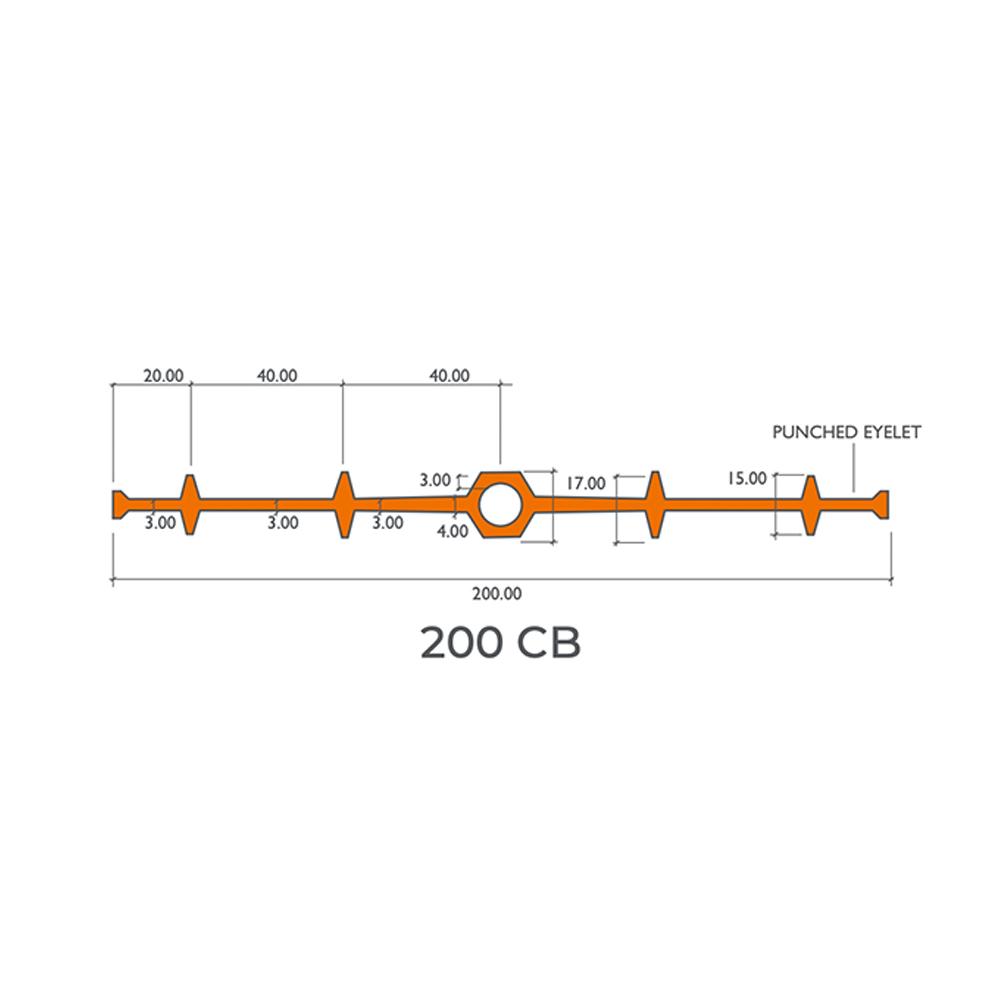 CJSA 200CB 200mm x 20m HydroStop PVC Waterstops Centre Stop with Expansion Joint