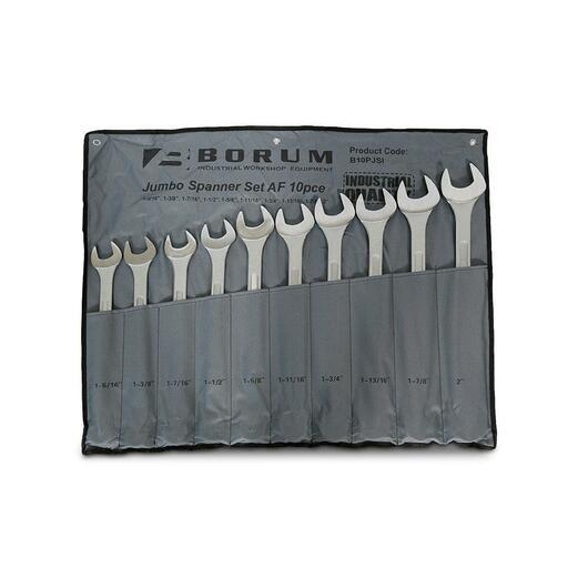 Borum B10PJSI 10pce 1-5/16" to 2" Imperial Jumbo Spanner Set