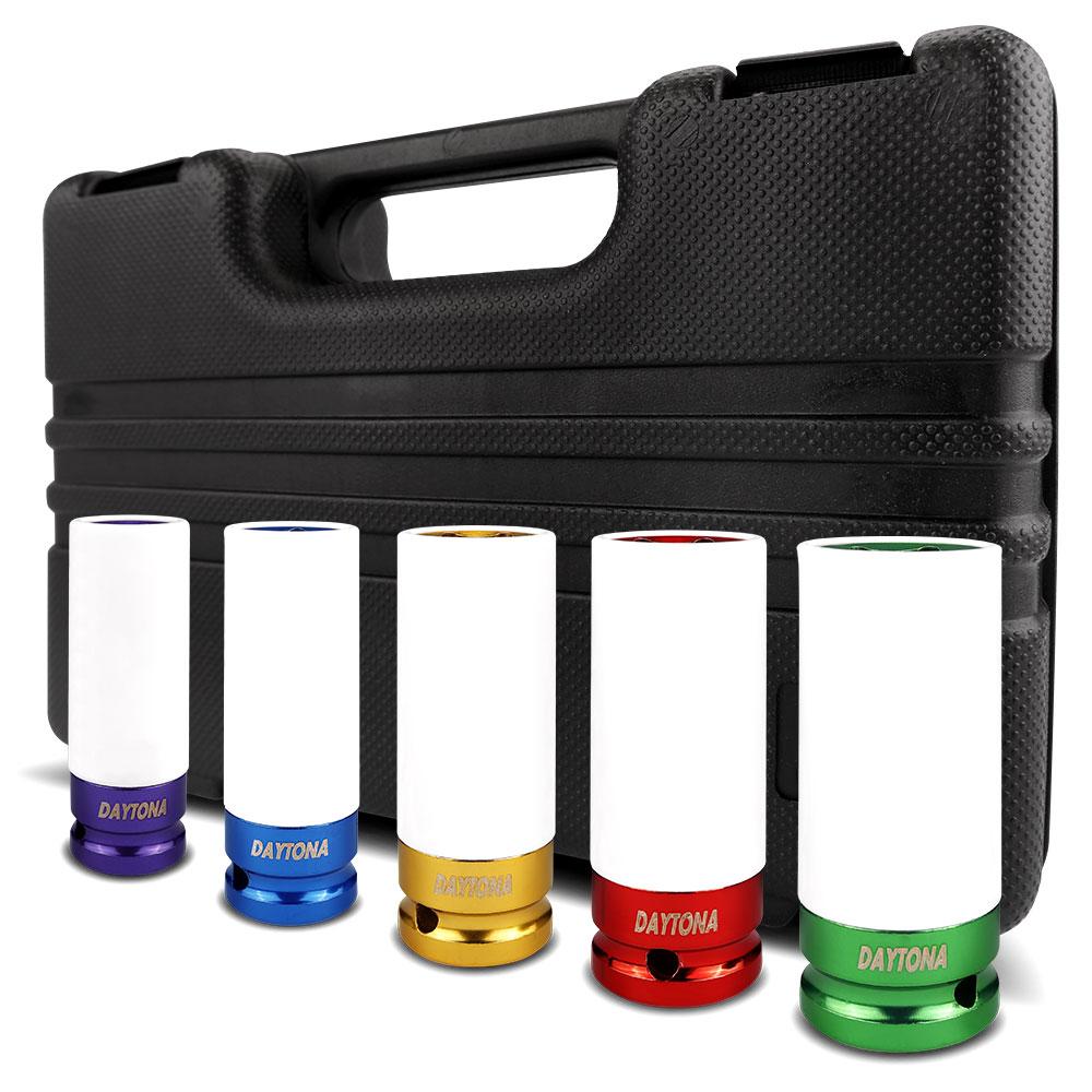 Daytona 5DMSS 5pce 1/2" Drive Thin Wall Deep Impact 15-22mm Metric Socket Set – image 1