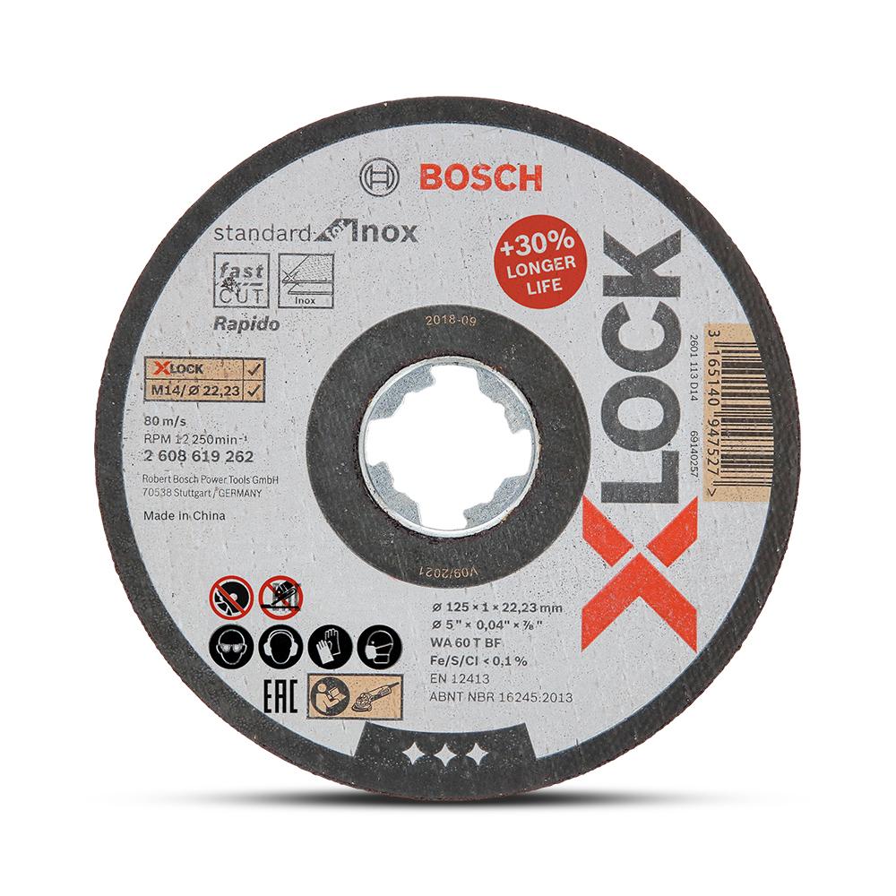 Bosch XLOCK STANDARD INOX (2.608.619.267) 10pack 125mm x 1.0mm x 22