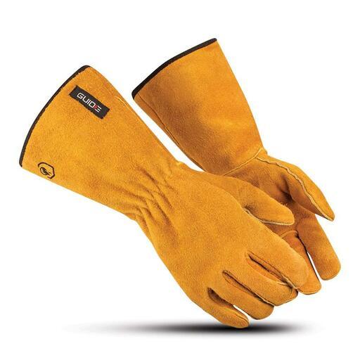Guide G3569 Cow Split Leather Welding Gauntlet Gloves