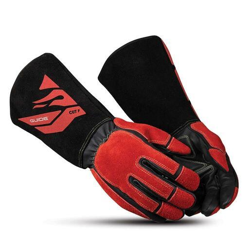 Guide G3572-10 The Red Black Professional Welding Gauntlet Gloves (SIZE 10 - X-LARGE) – image 2