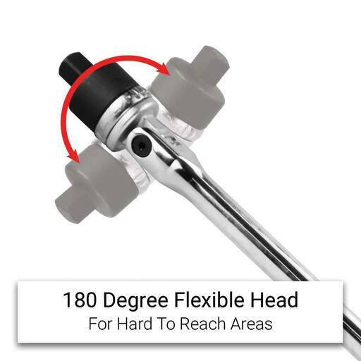 Daytona DRCV12600 1/2" Drive 600mm Flex Head Ratchet Handle Breaker Bar – image 5