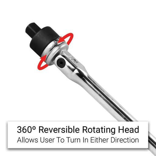 Daytona DRCV12600 1/2" Drive 600mm Flex Head Ratchet Handle Breaker Bar – image 6