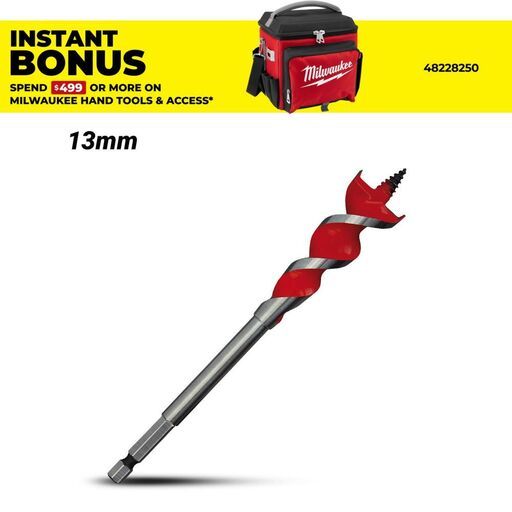 Milwaukee 48130048 13mm x 150mm Speed Feed Wood Auger Drill Bit