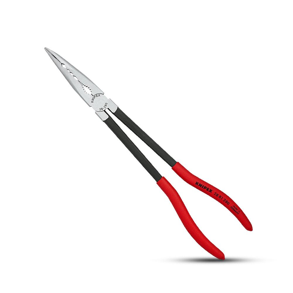 Knipex 2881280SB 280mm Curved Long Reach Needle Nose Plier – image 1