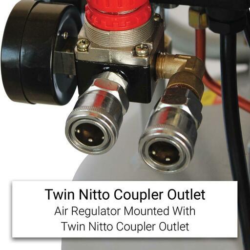 Lincoln VT50LW 2200W 3.0HP 50L Silver Series Vertical Oil Free Silent