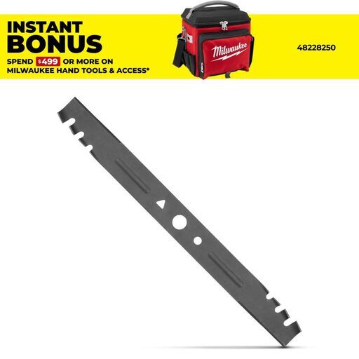 Milwaukee 49162735 533mm (21") High Lift Lawn Mower Blade suits M18F2LM210