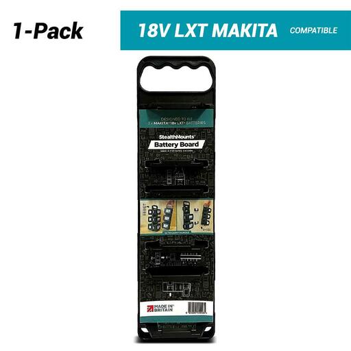 StealthMounts BD-MK-18-H-1 18V Makita LXT Battery Holder Board With Handle