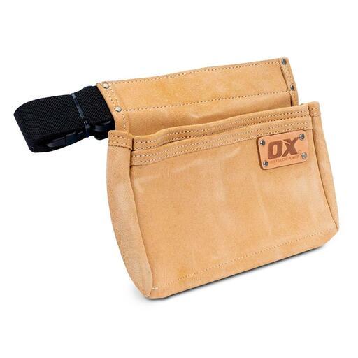 OX Tools OX-T265102 2 Pocket Suede Leather Tool Belt – image 2