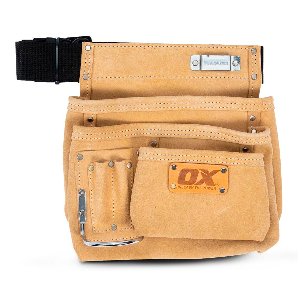 OX Tools OX-T265301 6 Pocket Suede Leather Tool Belt – image 1