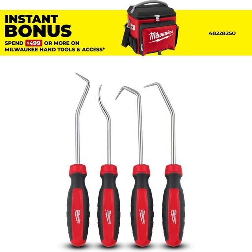 Milwaukee 48229217 4pce Hook & Pick Set