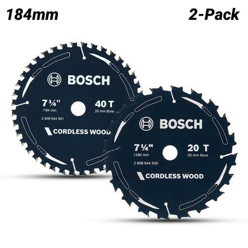 Bosch CO WOOD H 184X20-20, (2.608.644.595) EXPERT 2-Pack 184mm (7.25") 20T & 40T Cordless Wood Circular Saw Blade – image 2