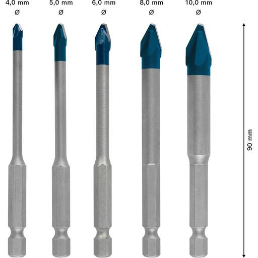 Bosch 2.608.900.597 EXPERT 5pce 90mm HEX-9 HardCeramic Drill Bit Set – image 10