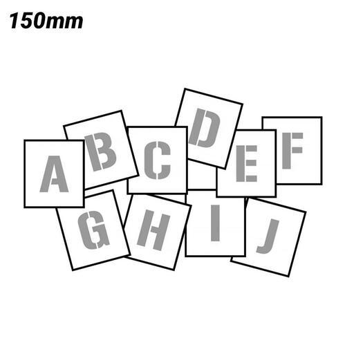 Uniform Safety Signs STA215 150mm Polypropylene Alphabet A-Z Stencil