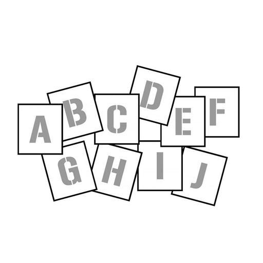 Uniform Safety Signs STA220 200mm Polypropylene Alphabet A-Z Stencil – image 2