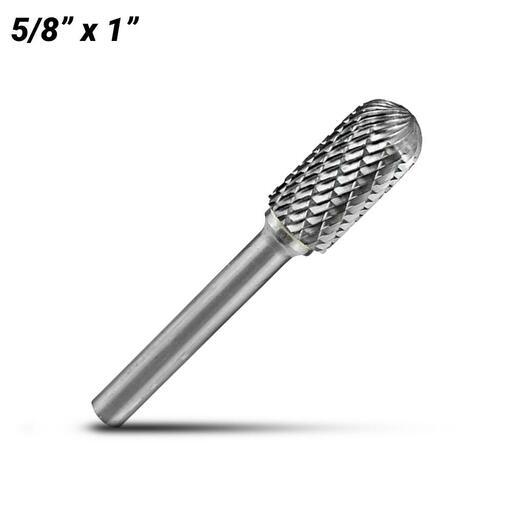 Holemaker CB-SC6 5/8" x 1" Cylindrical Radius Carbide Burr