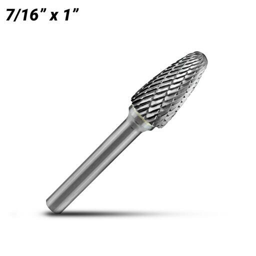 Holemaker CB-SF4 7/16" x 1" Tree Shape Radius Carbide Burr